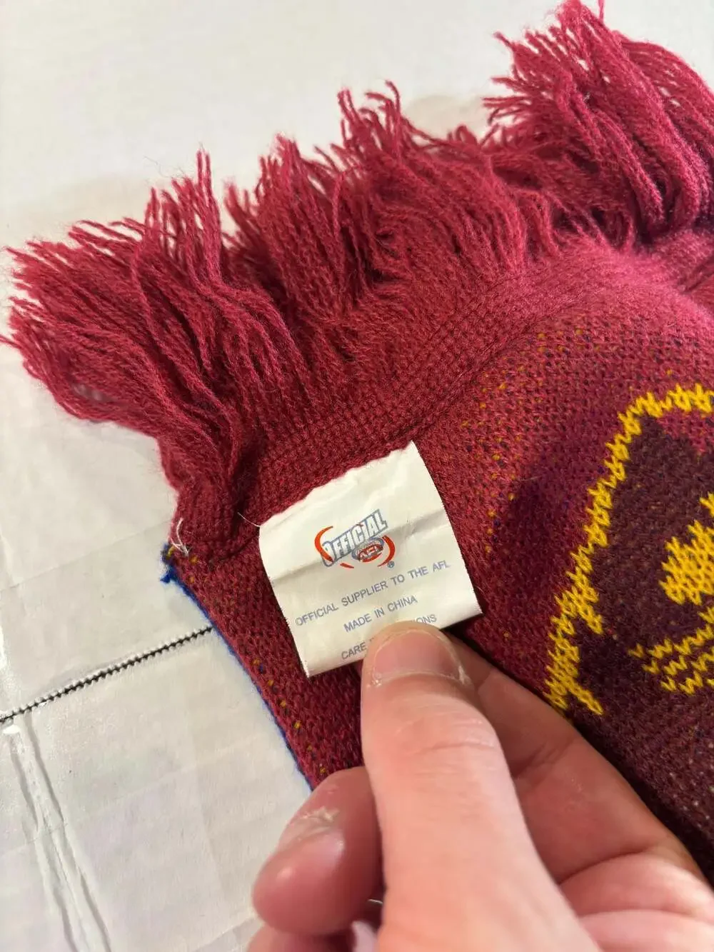 AFL Brisbane Lions Est. 1996 Official Supporter Knit Scarf